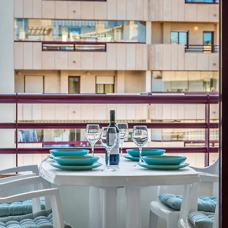 公寓 Topacio Ii - Beachfront, Sea View, Pool, Paid Parking